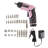 Stalwart 3.6 Volt Lithium Pink Screwdriver Set 45 Piece Pink Tool Set - Cordless Power Tool