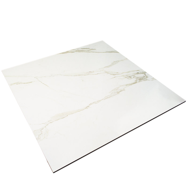 Carreau de porcelaine polie pour plancher et mur 12 po x 24 po x 10 mm Calacatta