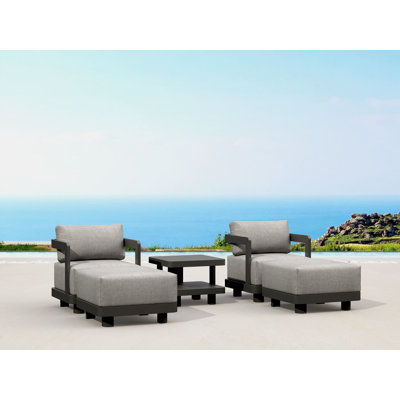SET-905-AL 5-PC GRANADA ALUMINUM DEEP SEATING
