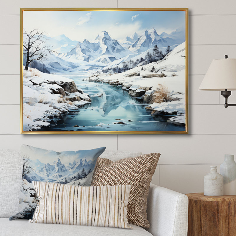 «Alaska Arctic Serenity II», reproduction sur toile, H 12 po x l 20 po x P 1 po, Cadre flottant doré