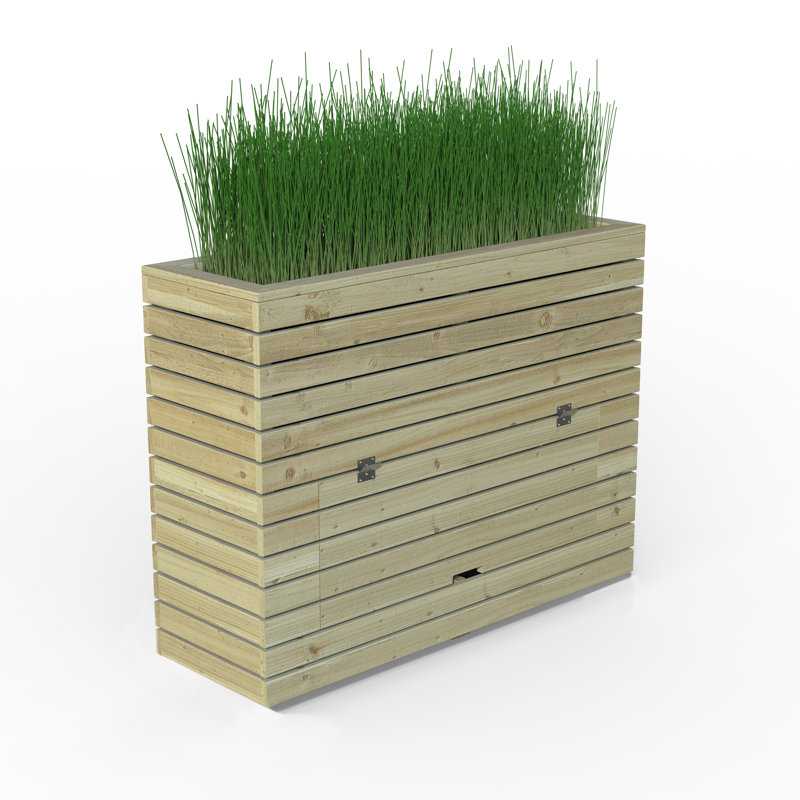 Wood Planter Box, 91.1cm H x 120cm W x 40cm D