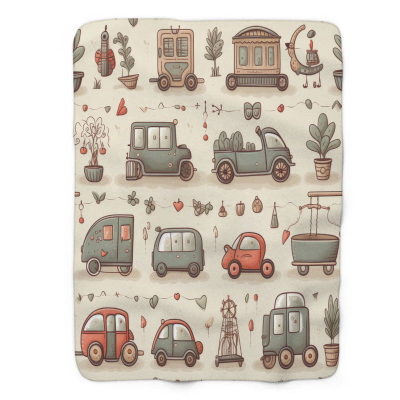 Small Driving - 1 Piece Premium Blanket, Queen