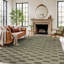 Tapis d'intérieur à poil long tissé à la machine à damier vert sauge-786313446-786313444