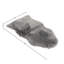 Tapis gris lavable simple en fausse fourrure - 2 pi x 3 pi