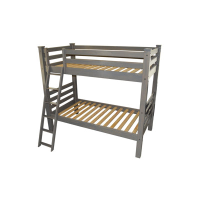 Lit standard en bois massif Jahvon