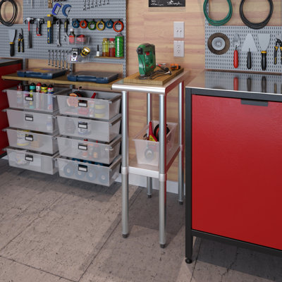 Table en acier inoxydable 24 po x 12 po