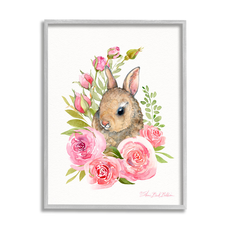 "Woodland Rabbit", H 30 po x l 24 po, Estampe numérique Farmhouse