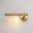 1-Light Dimmable Wall Sconce in Knurling Brass