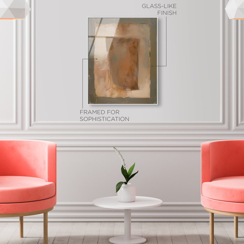 Molasses Muse High-Gloss Frameless Acrylic Glass Wall Art Abstract Print by Oliver Gal, Ready to Hang, 16 x 20, 25"H x 21"W