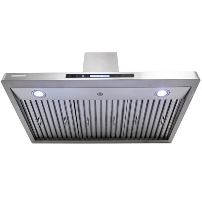 Hotte murale 42 "en acier inoxydable avec conduit Pro-X 900 CFM avec télécommande incluse