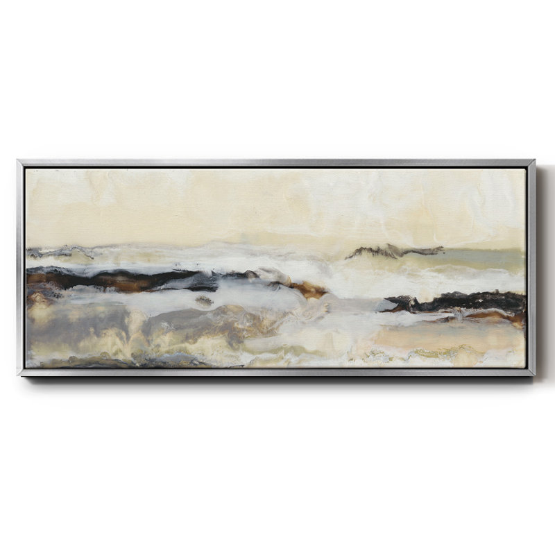 Joyeux horizon I - Toile encadrée_125627FNWC, Argent, H 8 po x l 20 po x P 1,5 po