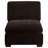Trayce Upholstered Armless Chair Dark Chocolate-98809987-98809988