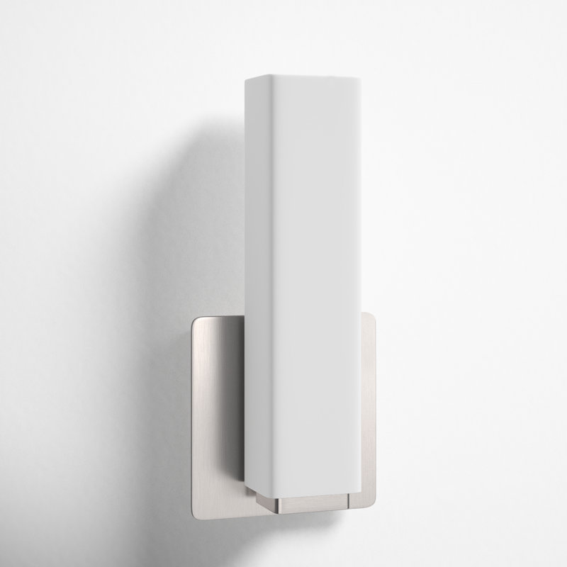 Erby Dimmable LED Wall Sconce, 11" H x 5" W x 3" D, Brushed Nickel, 3000K