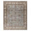 Hand Knotted Wool Area Rug in Light Blue And Ivory