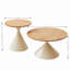 Table basse ronde + bois