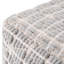 Noreen 18"W Upholstered Handwoven Cotton Boho Square Pouf in Light Blue and White-859164995