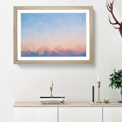 Airplane over Florida in Abstract - Picture Frame Graphic Art Print