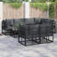 70cm Wide Steel Patio Sofa with Cushions