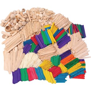 Chenille Kraft® Wood Jumbo Craft Sticks, Natural, 500/Box