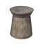 Porcini Wood Side Table, Gray Wash