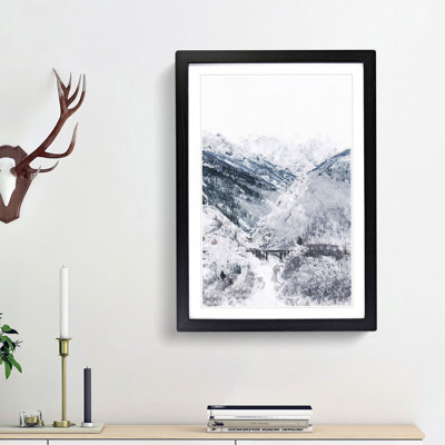 Wintertime at Denali National Park Alaska - Picture Frame Painting Print