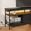 Meuble télé 70 po avec station de charge et lumières DEL pour téléviseurs de 85 po ou moins-1673083796-1673083794