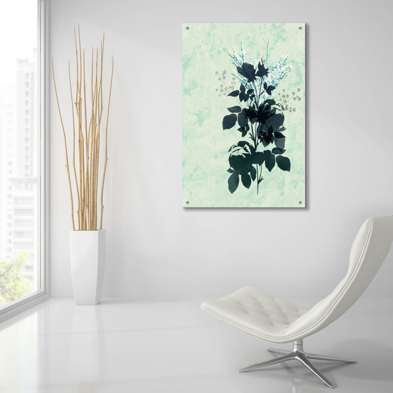 "Fleurs bleues sèches" par Sabrina Balbuena, H 36 po x l 24 po x P 0,2 po