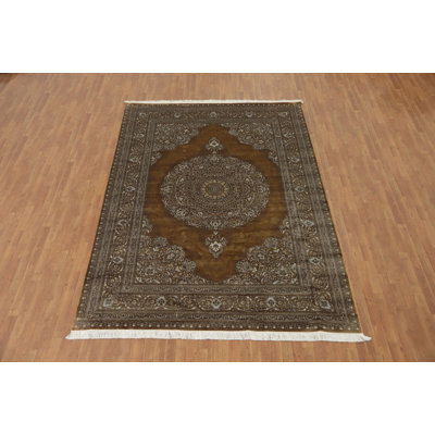 Traditional Silk Turkish Area Rug 8x11