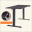 Bureau électrique debout, bureau à hauteur réglable, bureau à domicile-1600120206