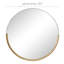 Miroir mural en bois doré avec cadre mince-1116474738