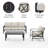Mosier 4 - Person Patio Conversation Set with Cushions-816953859-816953858