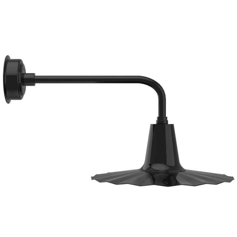 Iris LED Wall Light, 7.5" H x 20" W x 20" D, Black
