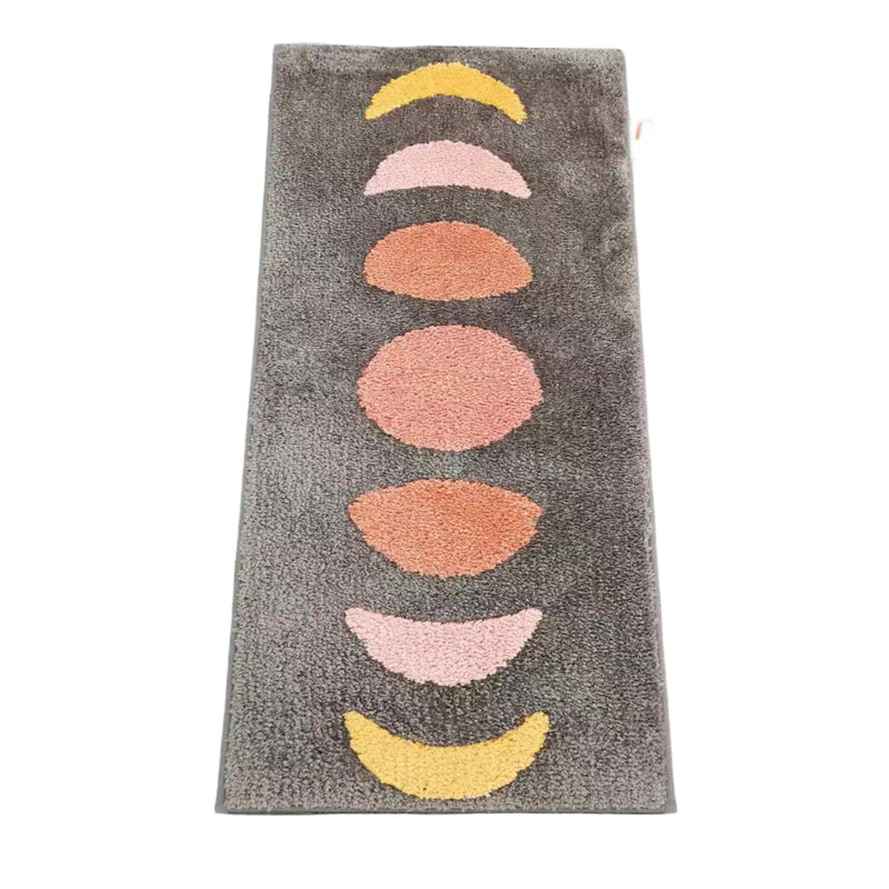 Ensemble de tapis pour salle de bain en microfibre Kayliee, Beige