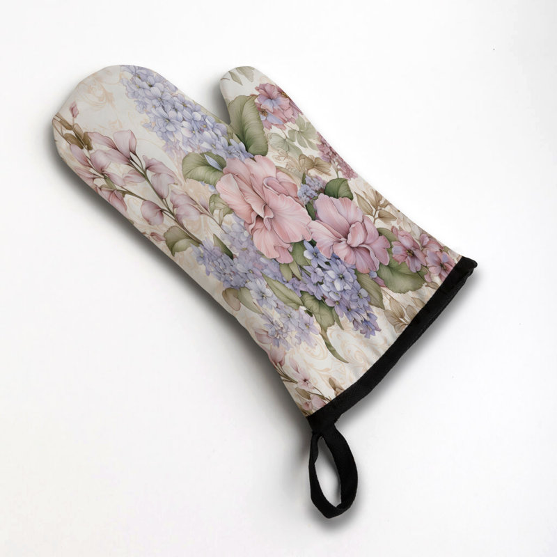 Chic Blooms Oven Mitt Cotton Twill