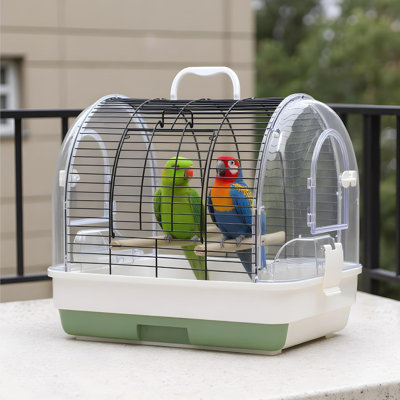 36cm Plastic / Acrylic Travel Bird Cage