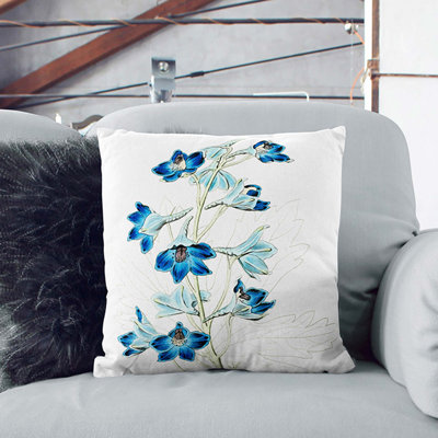 Floral Square Throw Cushion