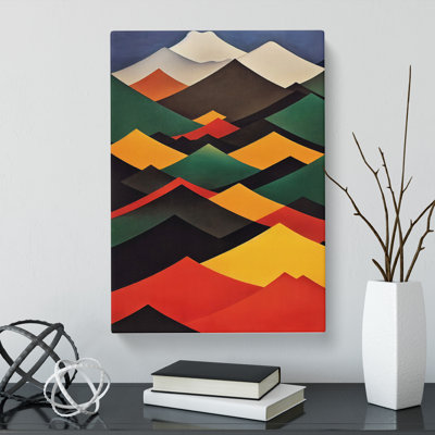 Japanese Mountains Layers - Wrapped Canvas