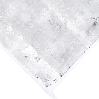 Organza Sheer Rectangular Silver Bell Tablecloth