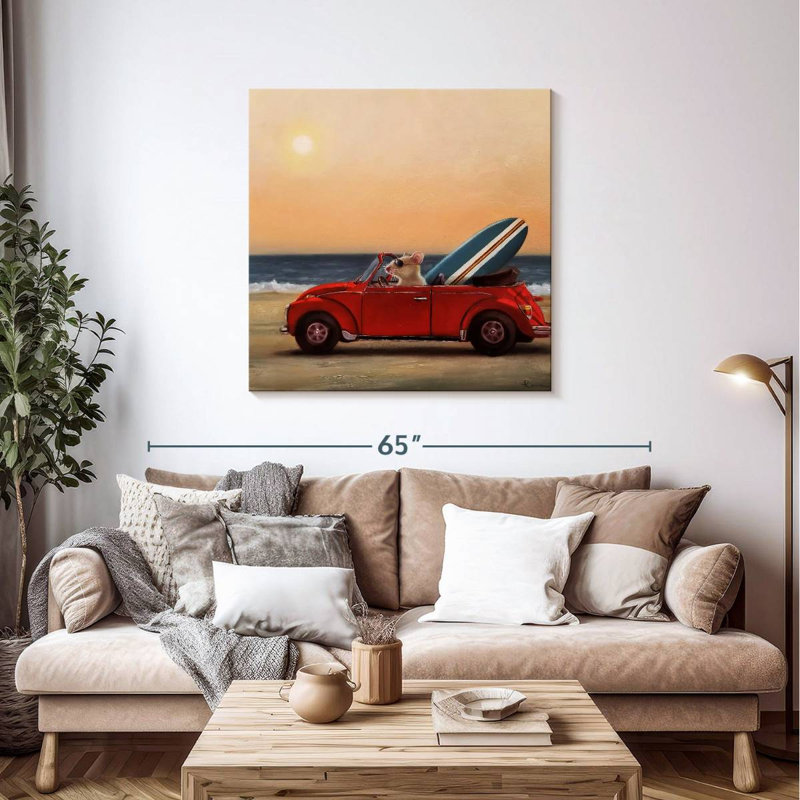 Ketti Beach Bound, 39" H x 39" W