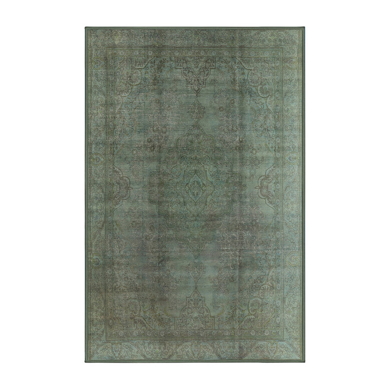 Tapis vert de style oriental, Rectangle 5 pi x 8 pi