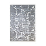 Palermo Floral Area Rug in Silver