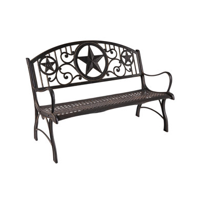 Yelton Star Cast Iron Park Bench