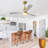 52 Inch Ceiling Fan With Dimmable Led Light 3 Solid Wood Blades Remote Control Reversible DC Motor For Living Room
