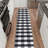 Homeline Non-Slip Rubberback Checkered Buffalo Plaid Indoor Runner Rug, Grayscale-752479700