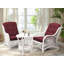 Fauteuil en velours capitonné naturel Agambir-86875401