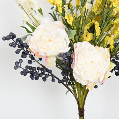 Artificial Peony Floral Arrangement 