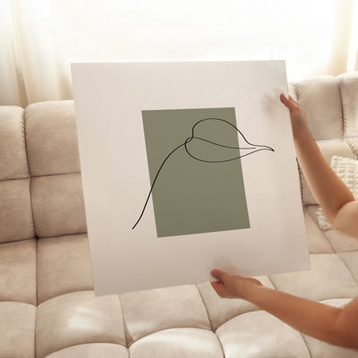 Botanical Plant Minimalist III Modern Unframed Art Print