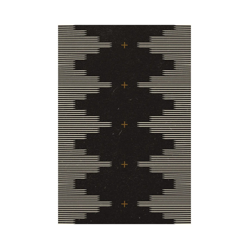 «Southwestern Minimalist In Black, White & Camel» par Allie Falcon - impression sur toile tendue