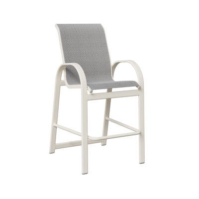 Berlin Gardens Murphy Aluminum Bar Chair With Sling Fabric