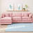 102" L-Shaped Modular Sectional Sofa with Movable Ottoman, 3-Seater Cloud Couch with Chenille Fabric & High-Resiliency Foam, DIY Combination, Easy Assembly Required-588357140